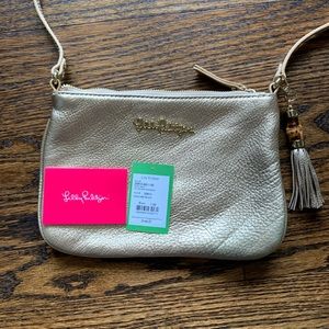 Lily Pulitzer gold crossbody shoulder bag